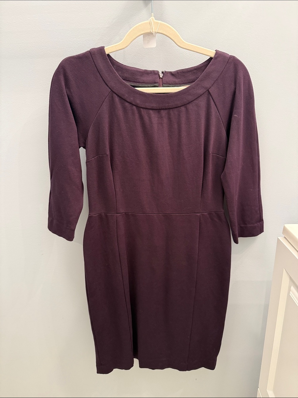 Banana Republic Plum 3/4 Sleeve Dress